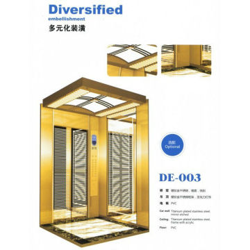 Machine Roomless Passenger Elevator with 630kg